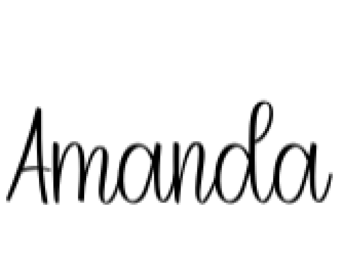 Amanda Font Preview
