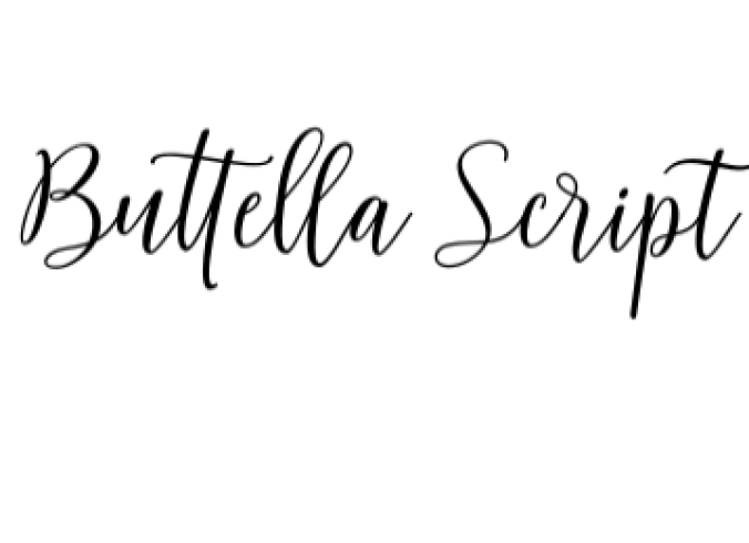 Buttella Script Font Preview