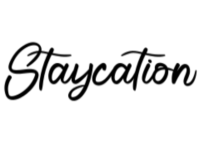 Staycation Font Preview