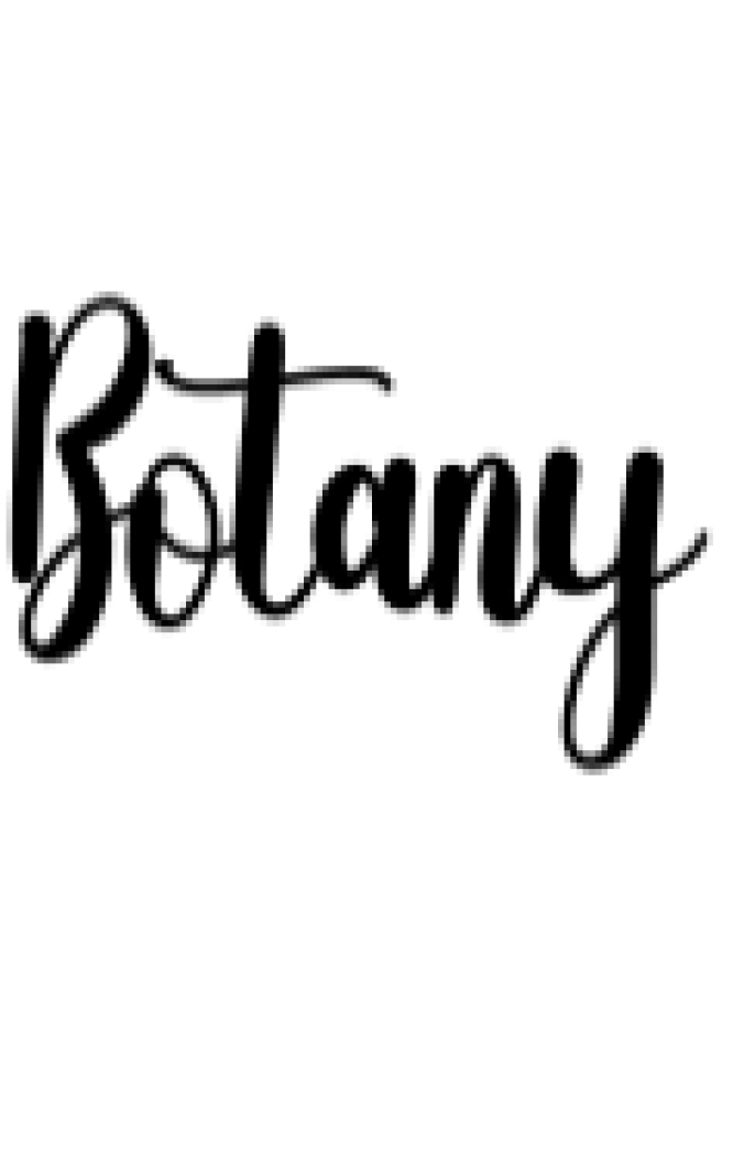 Botany Font Preview