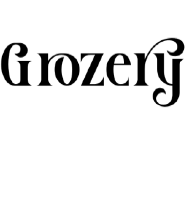 Grozery Font Preview