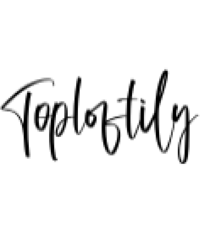 Toploftily Font Preview