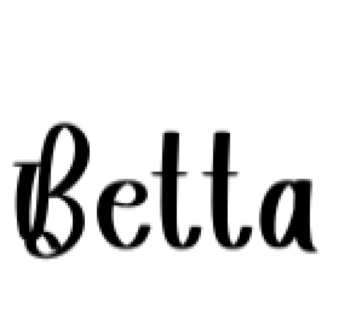 Betta Font Preview