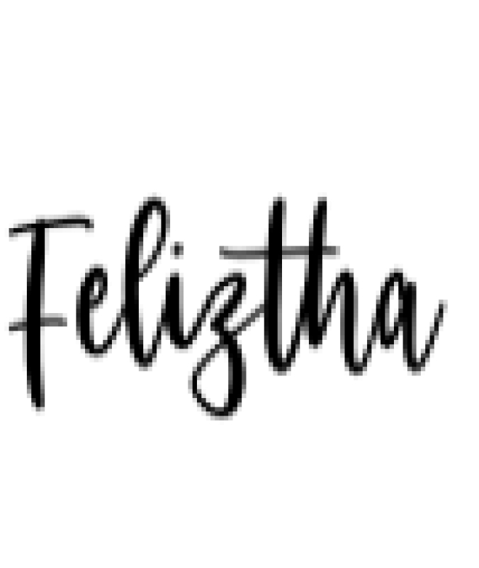 Feliztha Script Font Preview
