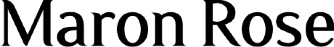Maron Rose Luxury Sans Serif Font Preview