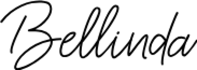 Bellinda Monoline Srip Font Preview