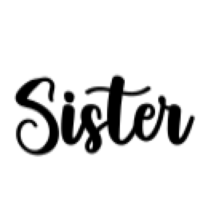 Sister Font Preview