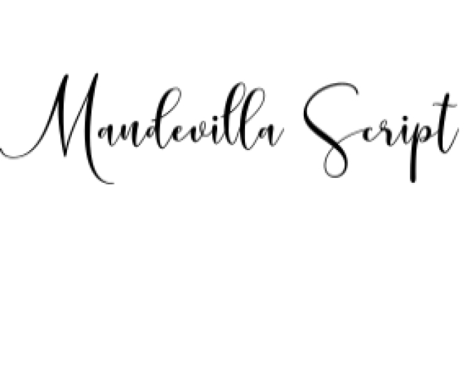 Mandevilla Script Font Preview