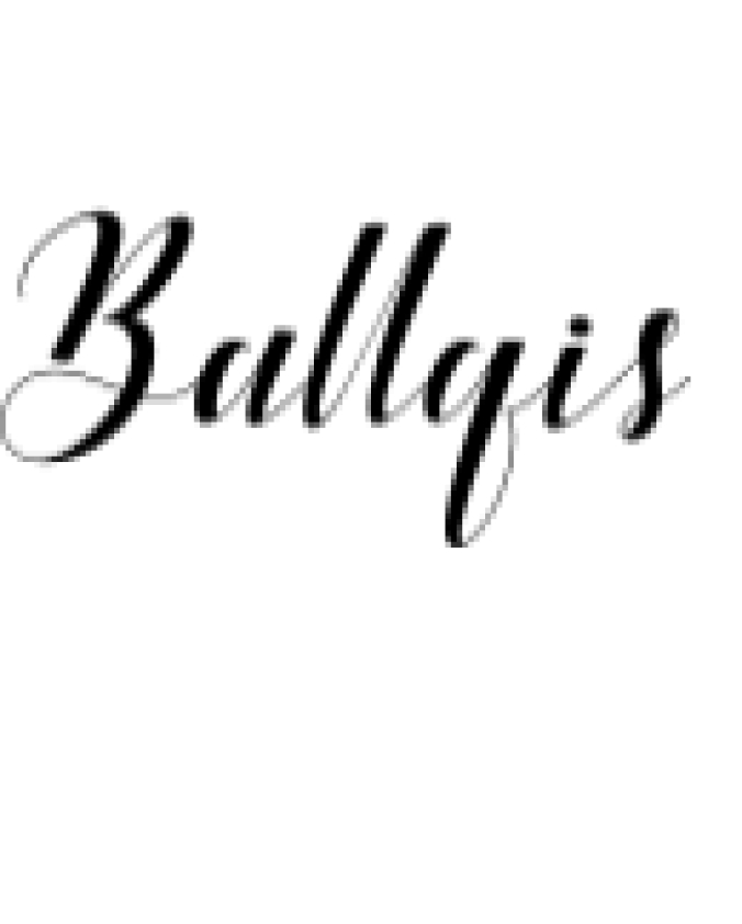 Ballqis Script Font Preview