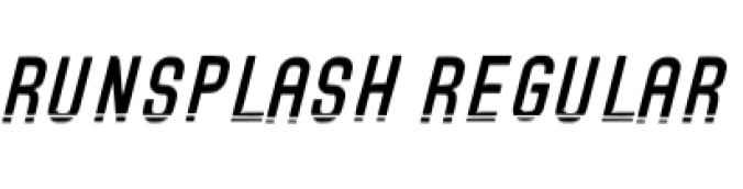 Run Splash Font Preview