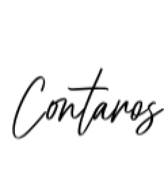 Contaros Script Font Preview