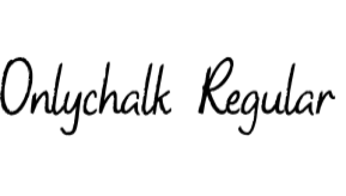 Onlychalk Font Preview
