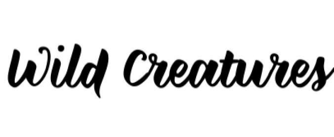 Wild Creatures Font Preview