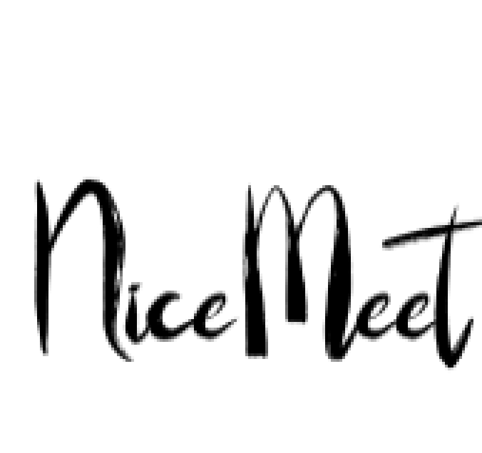 Nice Meet Font Preview