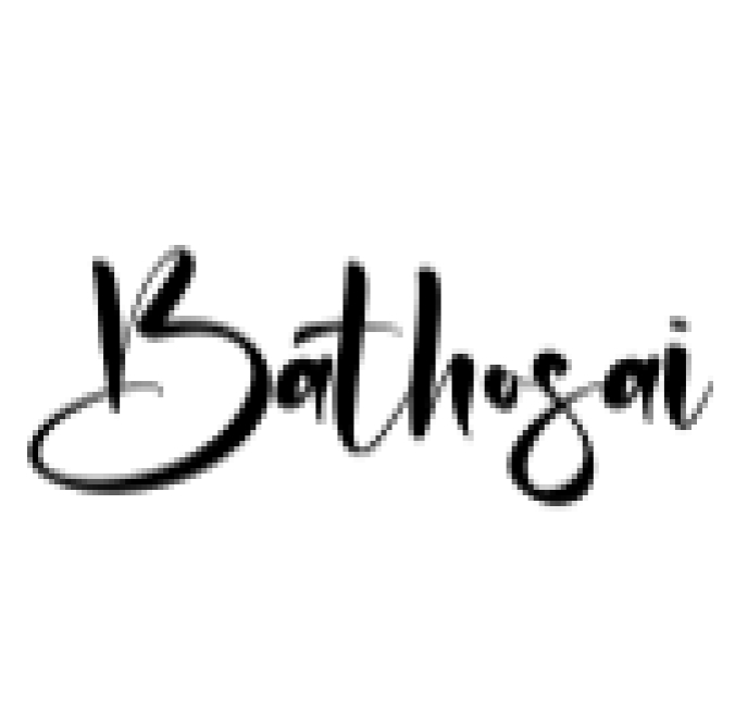Bathosai Font Preview