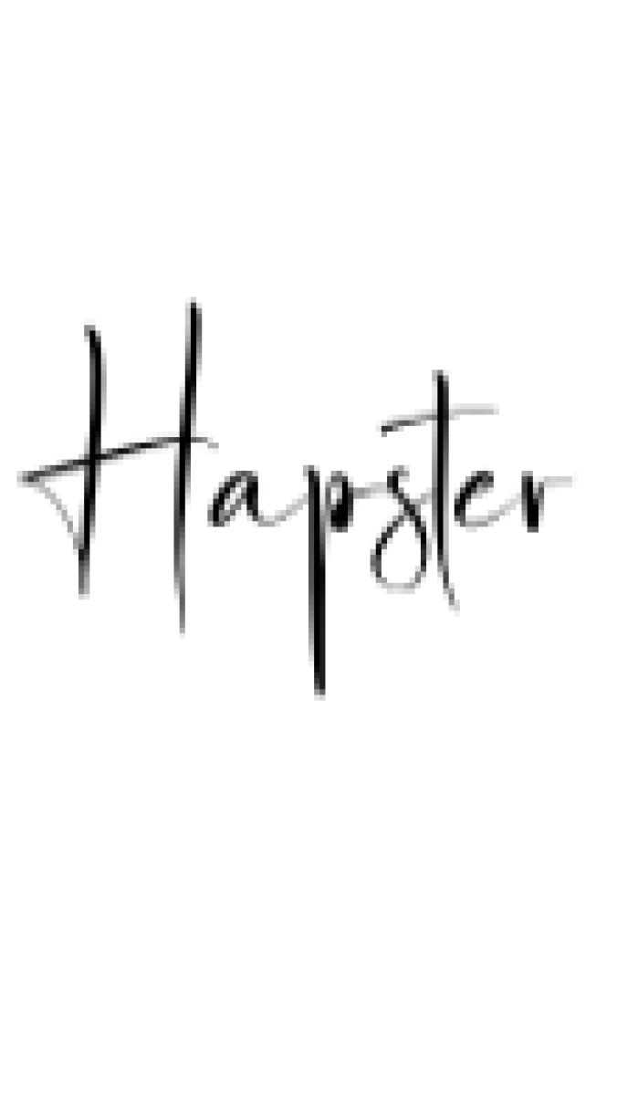 Hapster Font Preview
