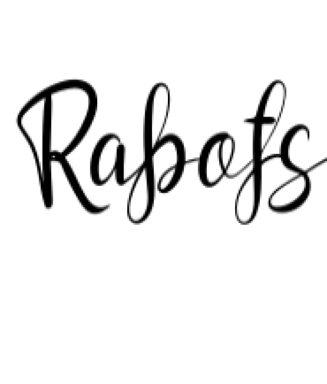 Rabofs Font Preview