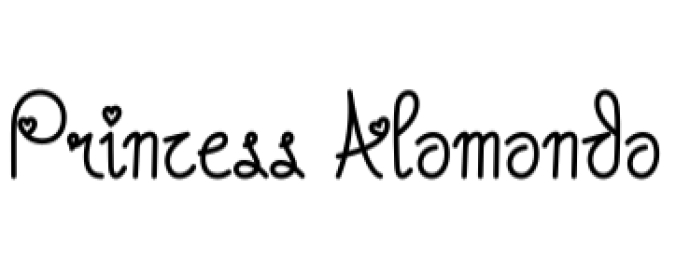 Princess Alamanda Font Preview