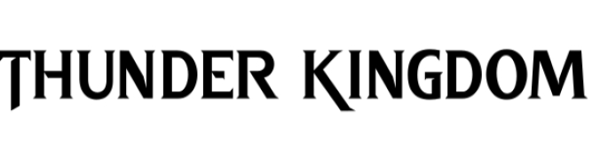 Thunder Kingdom Font Preview