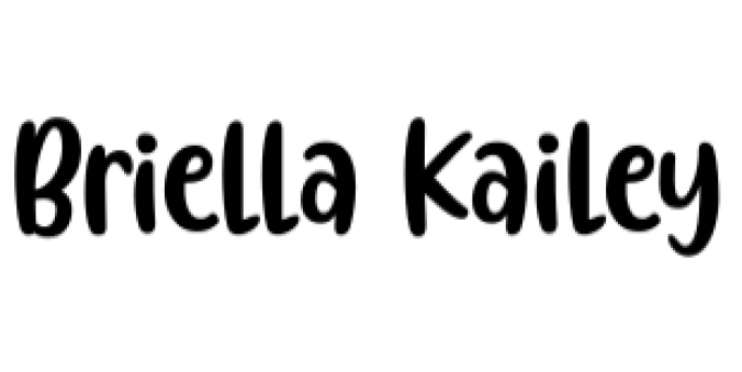 Briella Kailey Font Preview