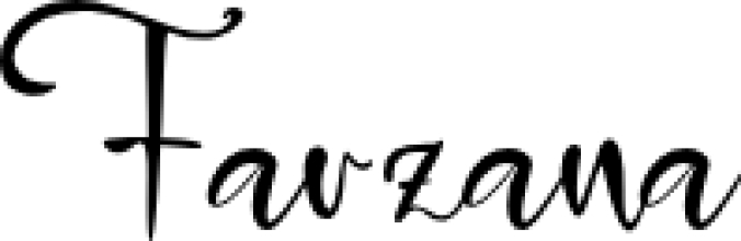 Farzana Font Preview