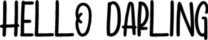 Helloo Darling Font Preview