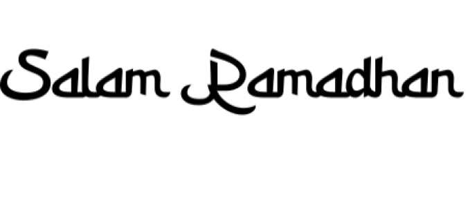 Salam Ramadhan Font Preview