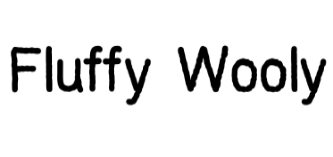 Fluffy Wooly Font Preview