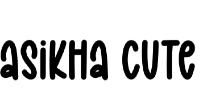 Asikha Cute Font Preview