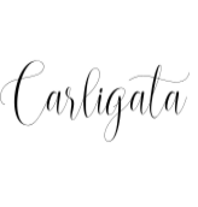 Carligata Font Preview