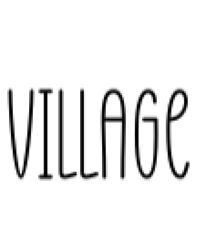 Prosperous Village Font Preview