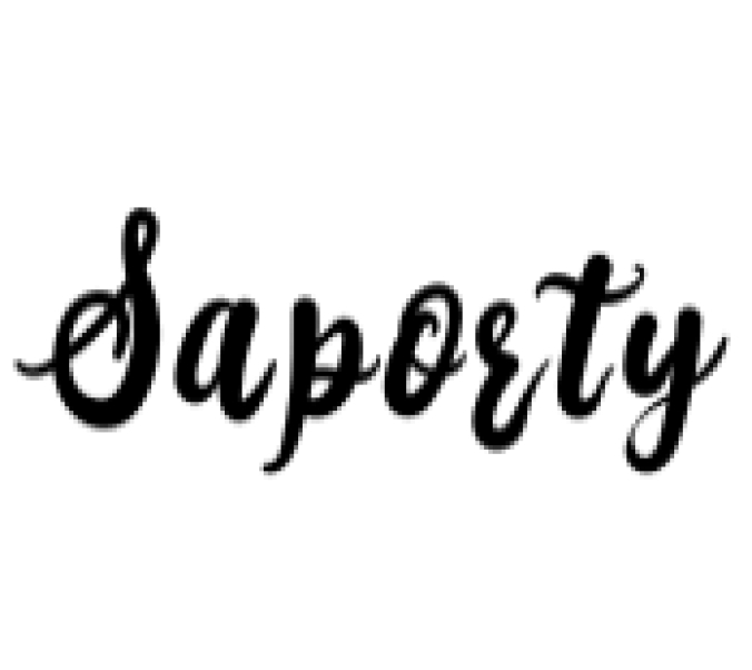 Saporty Font Preview