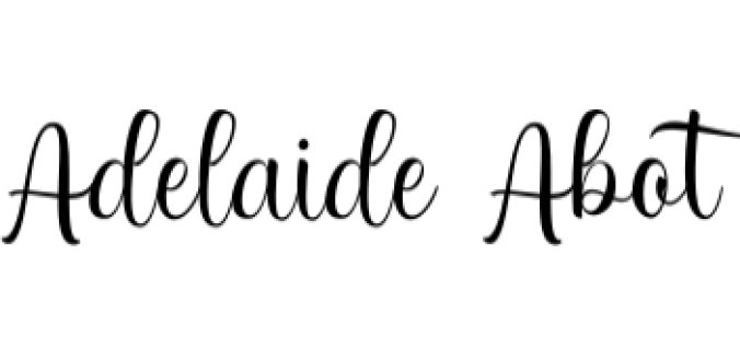 Adelaide Abot Font Preview