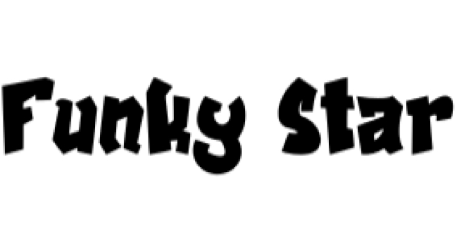 Funky Star Font Preview