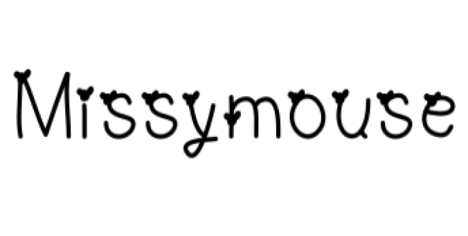 Missy Mouse Font Preview
