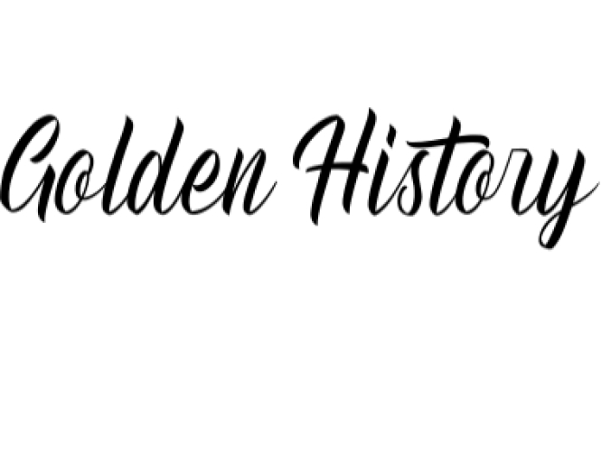 Golden History Font Preview