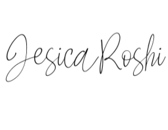 Jesica Roshi Font Preview