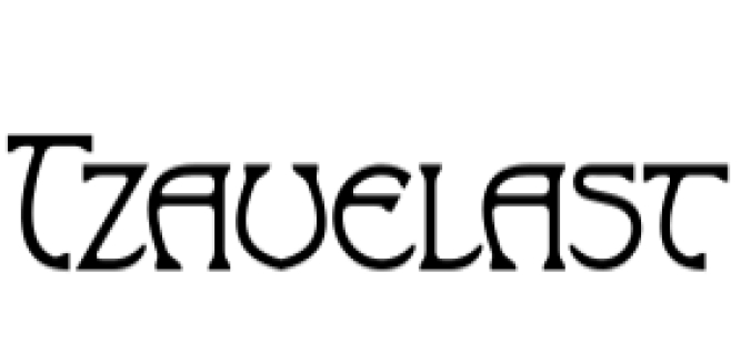 Tzavelast Font Preview