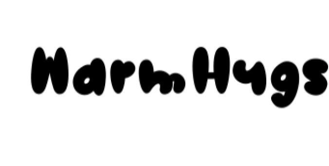 Warm Hugs Font Preview