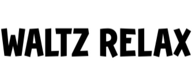 Waltz Relax Font Preview