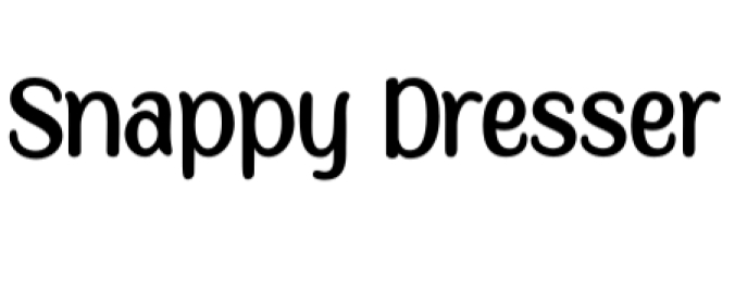 Snappy Dresser Font Preview