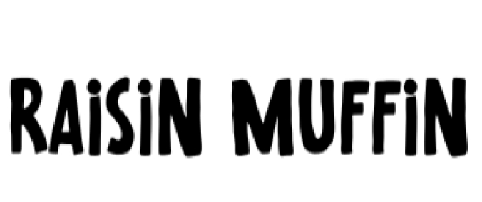 Raisin Muffin Font Preview