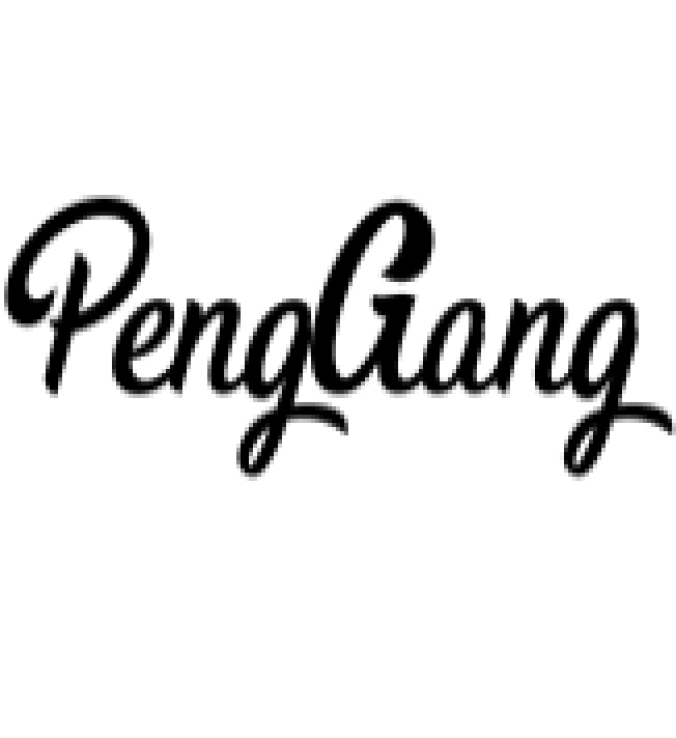 Peng Gang Font Preview
