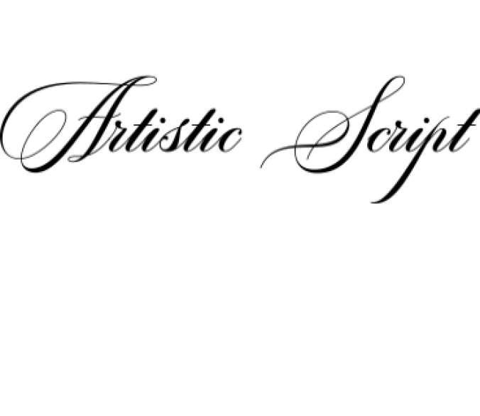 Artistic Script Font Preview