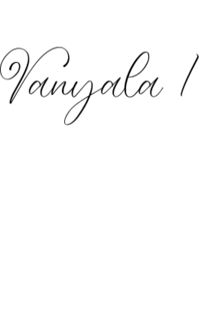 Vanyala Font Preview