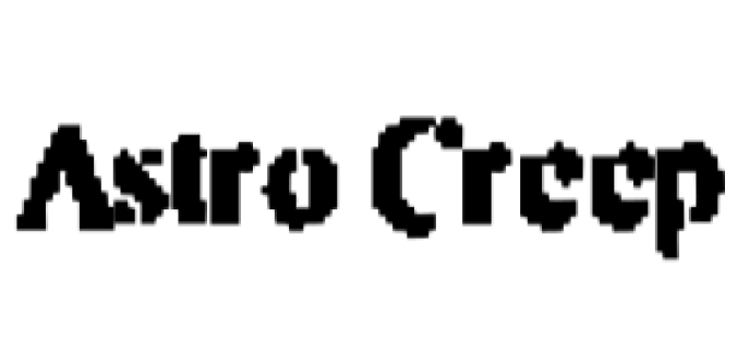 Astro Creep Font Preview