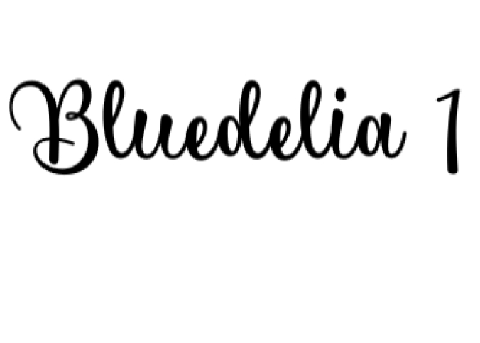 Bluedelia Sript Font Preview