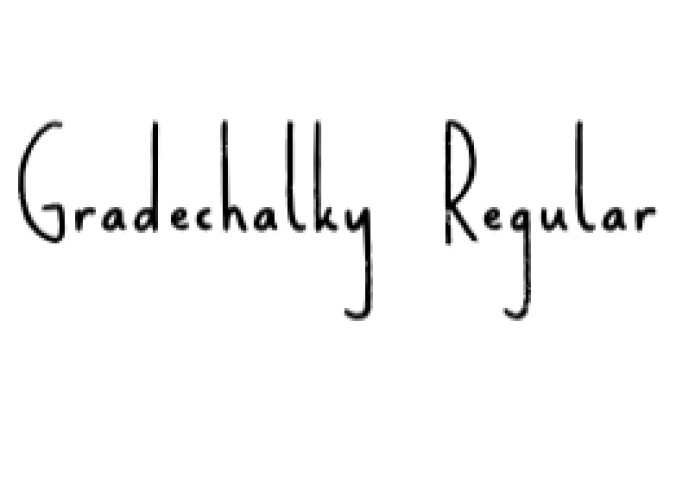 Gradechalky Font Preview