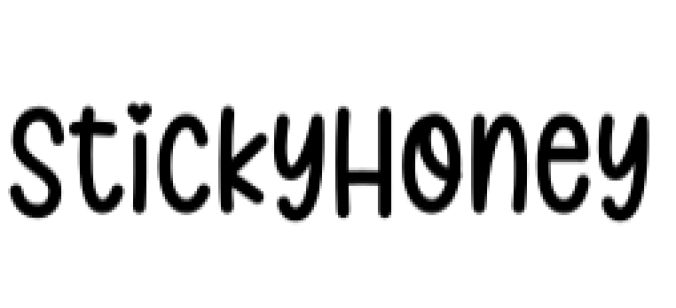 Sticky Honey Font Preview