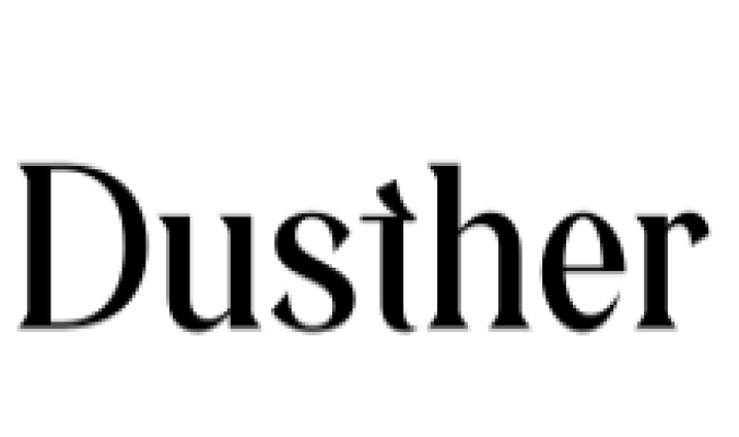 Dusther Font Preview